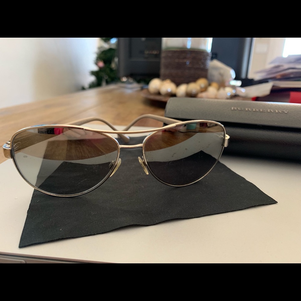 Burberry Gradient Silver Sunglasses